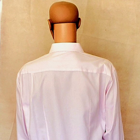 Men Shirt - 44 x 17.5- Light Pink - Picture 8 of 10